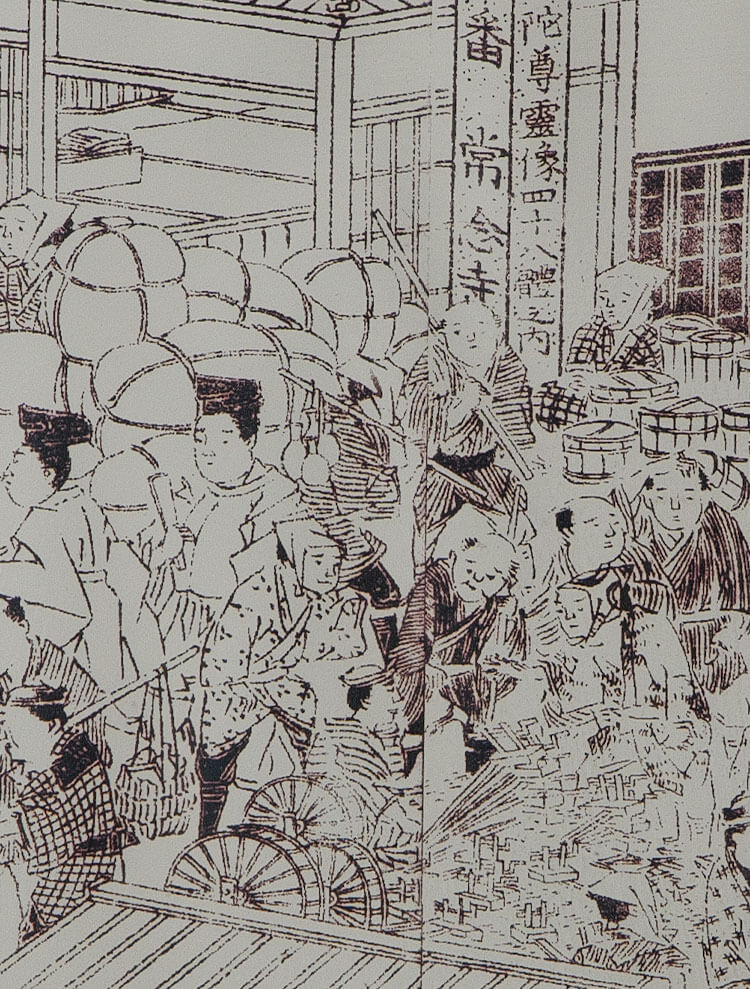 昔の常念寺絵画